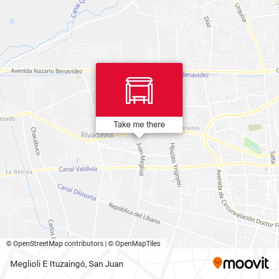 Mapa de Meglioli E Ituzaingó