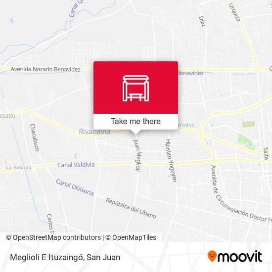 Mapa de Meglioli E Ituzaingó