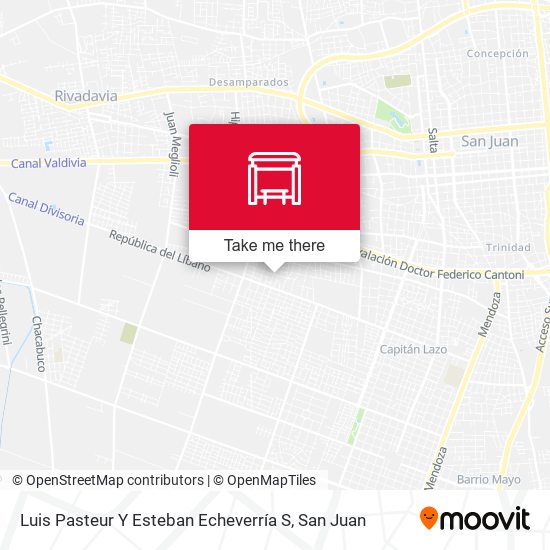 Mapa de Luis Pasteur Y Esteban Echeverría S