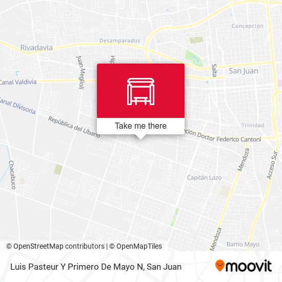 Mapa de Luis Pasteur Y Primero De Mayo N