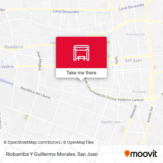 Riobamba Y Guillermo Morales map