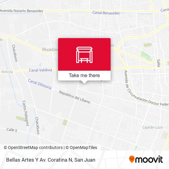 Bellas Artes Y Av. Coratina N map