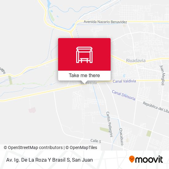 Av. Ig. De La Roza Y Brasil S map