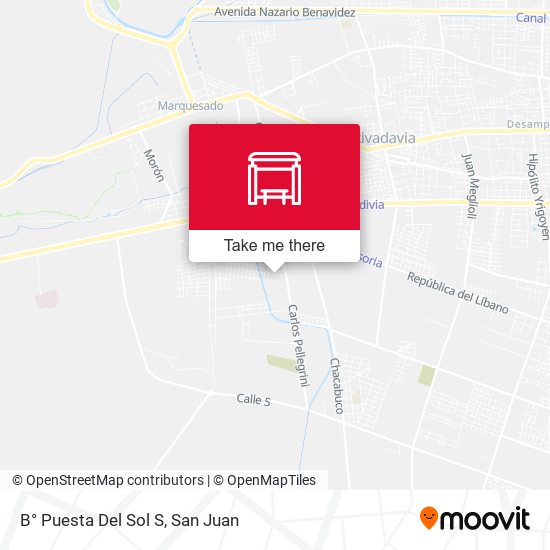 B° Puesta Del Sol S map