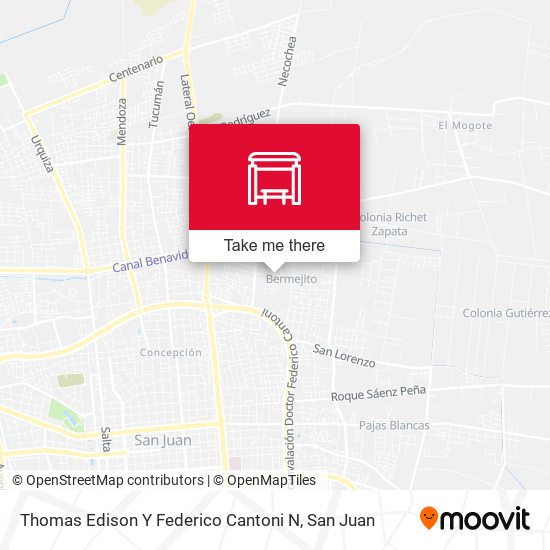 Mapa de Thomas Edison Y Federico Cantoni N