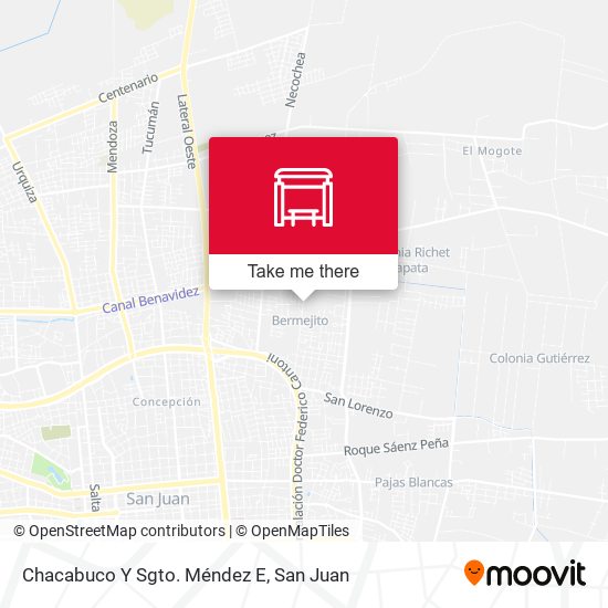 Mapa de Chacabuco Y Sgto. Méndez E