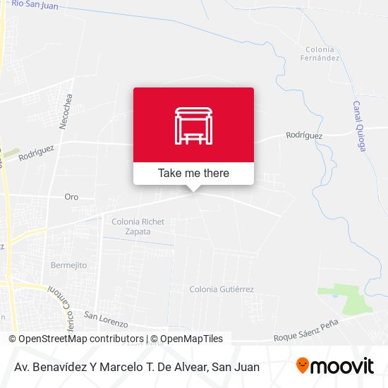 Av. Benavídez Y Marcelo T. De Alvear map