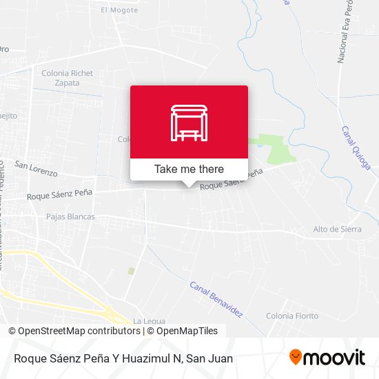 Roque Sáenz Peña Y Huazimul N map