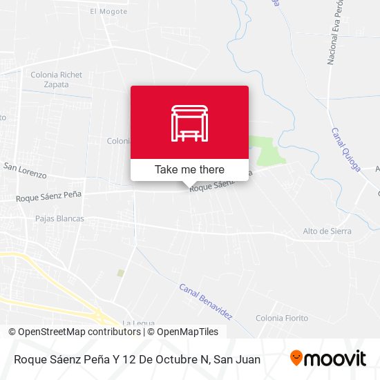 Roque Sáenz Peña Y 12 De Octubre N map