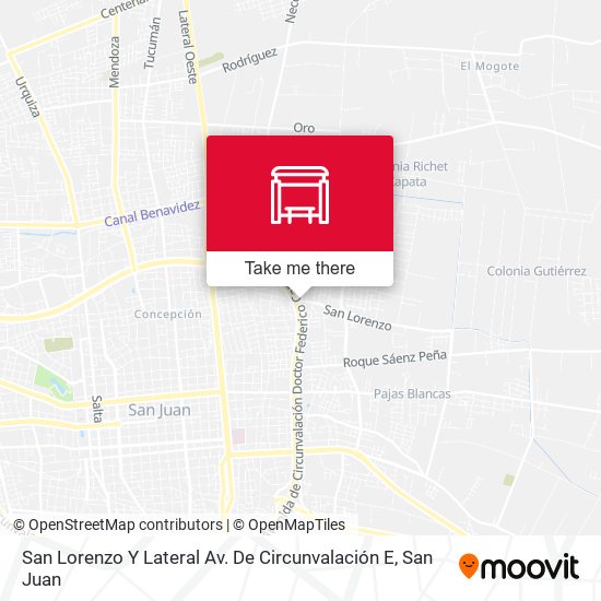 San Lorenzo Y Lateral Av. De Circunvalación E map