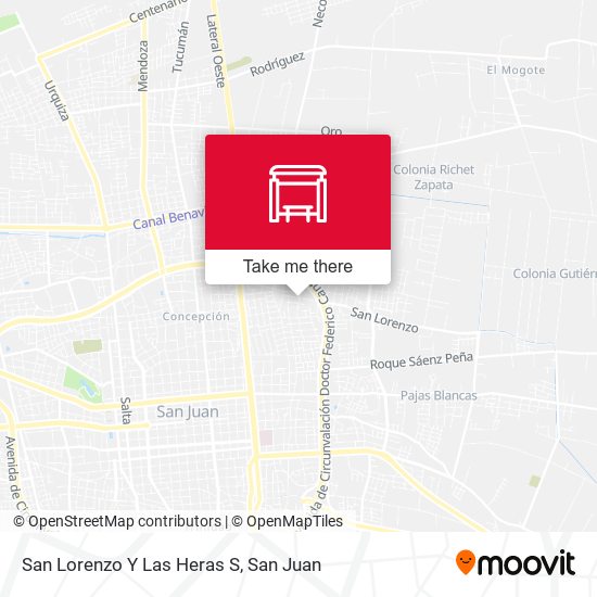 Mapa de San Lorenzo Y Las Heras S
