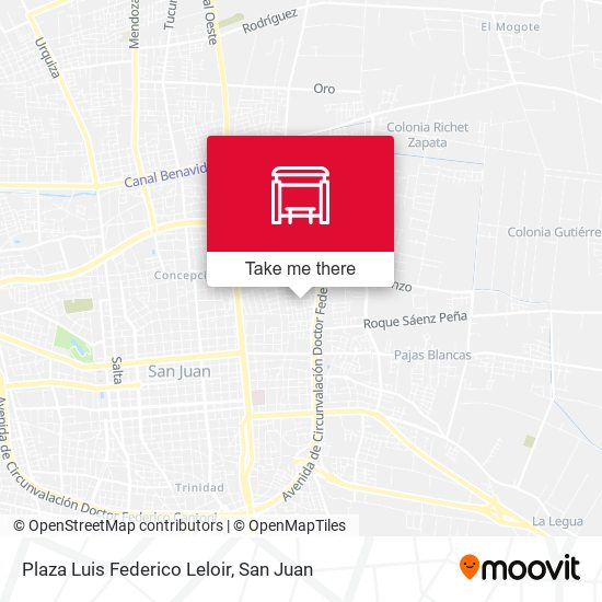 Plaza Luis Federico Leloir map