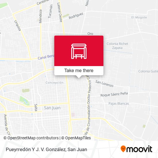 Pueyrredón Y J. V. González map