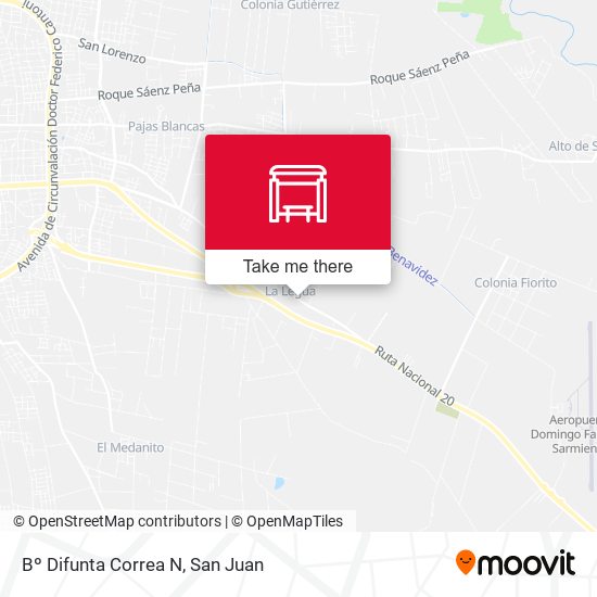 Mapa de Bº Difunta Correa N