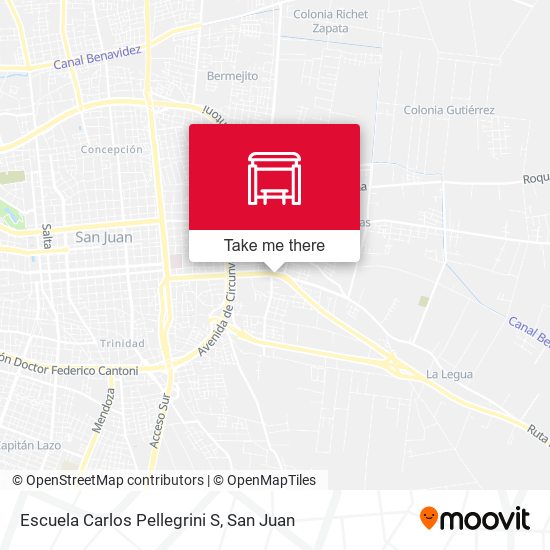 Mapa de Escuela Carlos Pellegrini S