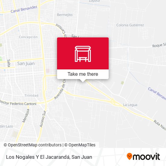 Mapa de Los Nogales Y El Jacarandá