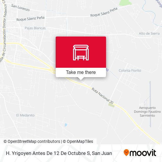 H. Yrigoyen Antes De 12 De Octubre S map