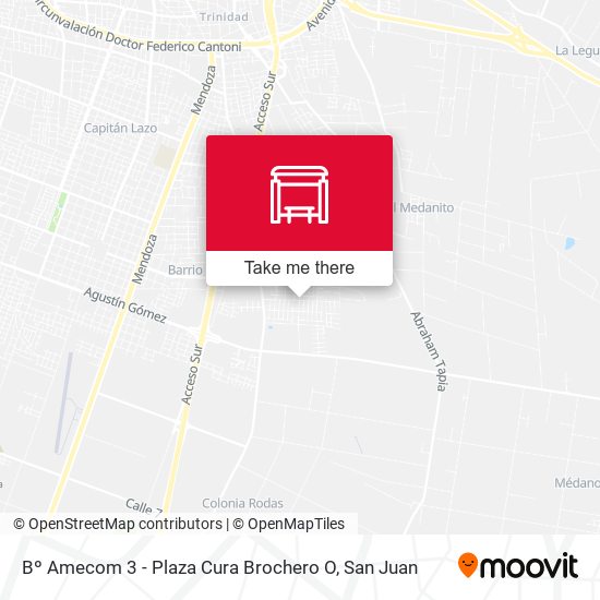 Bº Amecom 3 - Plaza Cura Brochero O map