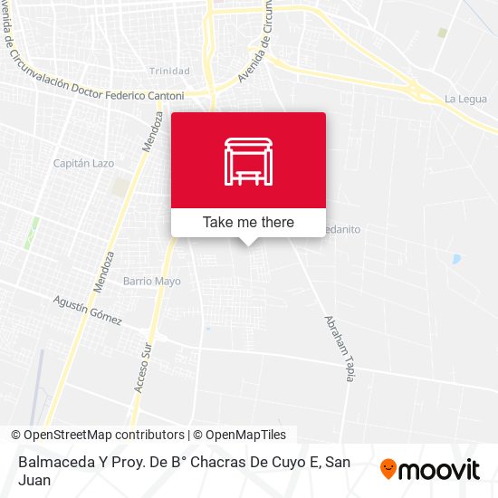 Balmaceda Y Proy. De B° Chacras De Cuyo E map