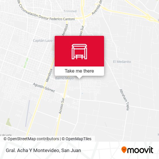 Gral. Acha Y Montevideo map