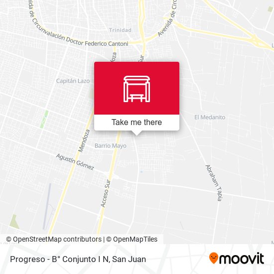 Progreso - B° Conjunto I N map