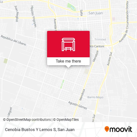 Cenobia Bustos Y Lemos S map