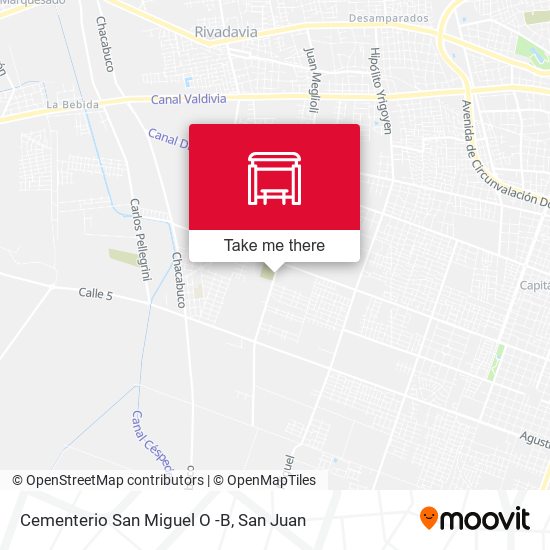 Mapa de Cementerio San Miguel O -B