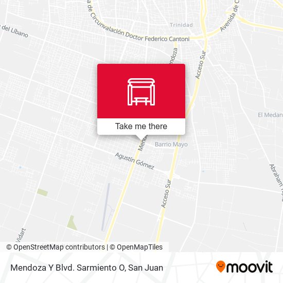 Mendoza Y Blvd. Sarmiento O map