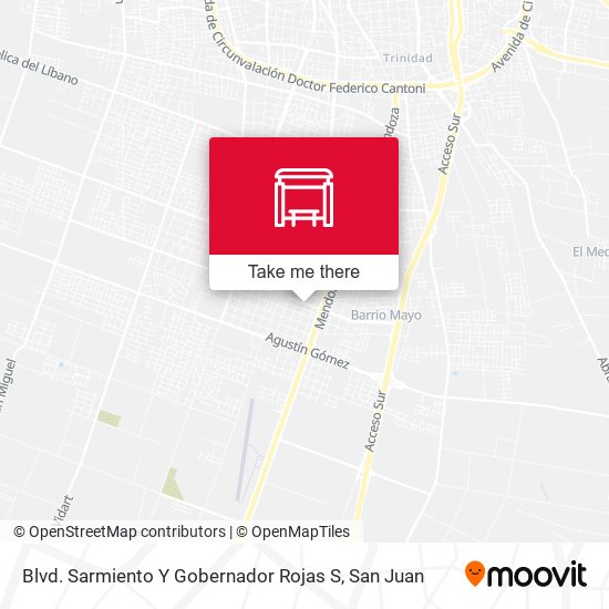 Blvd. Sarmiento Y Gobernador Rojas S map