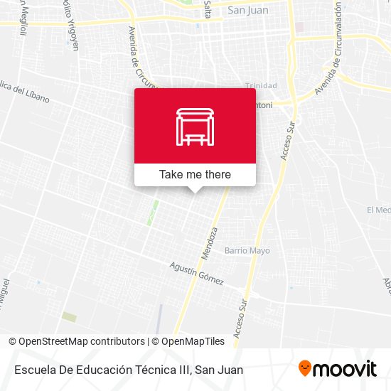 Escuela De Educación Técnica III map