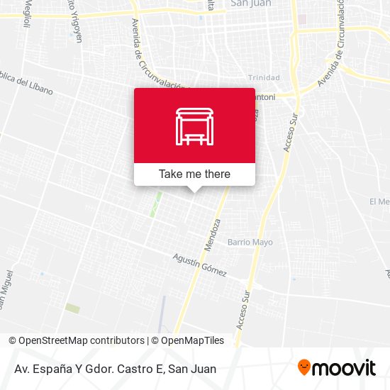 Av. España Y Gdor. Castro E map