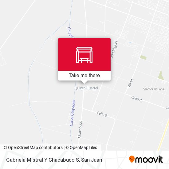 Gabriela Mistral Y Chacabuco S map