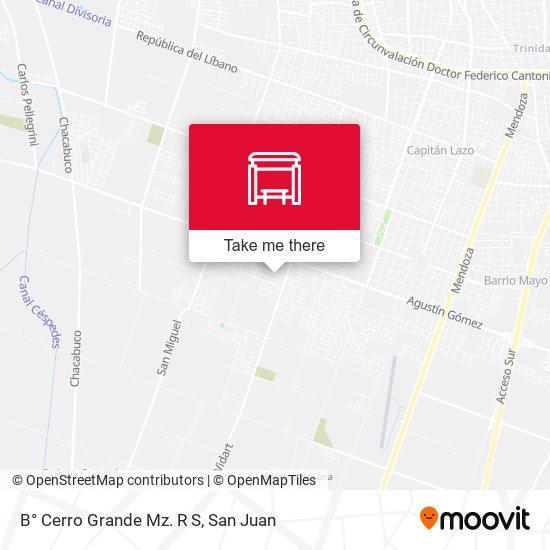 B° Cerro Grande Mz. R S map