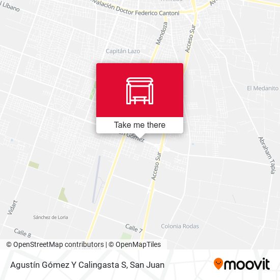 Mapa de Agustín Gómez Y Calingasta S