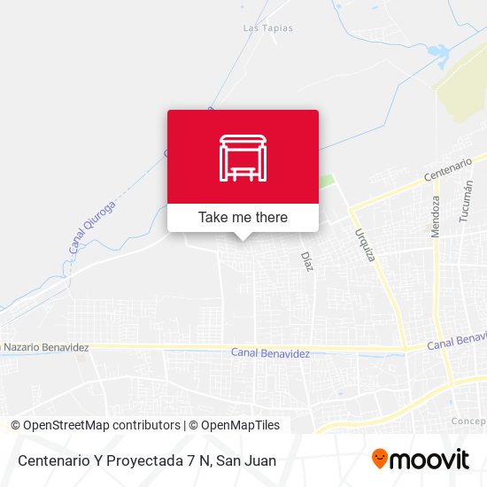 Centenario Y Proyectada 7 N map