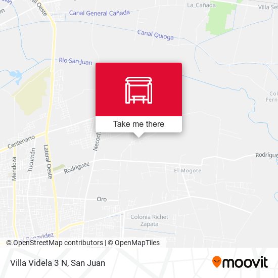 Mapa de Villa Videla 3 N