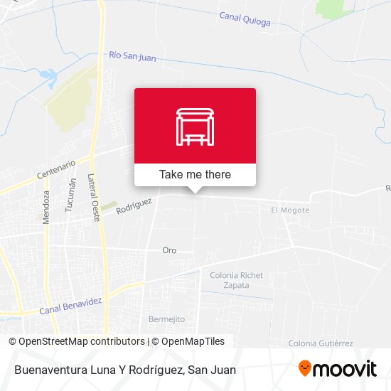 Mapa de Buenaventura Luna Y Rodríguez