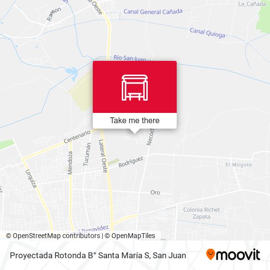 Proyectada Rotonda B° Santa María S map
