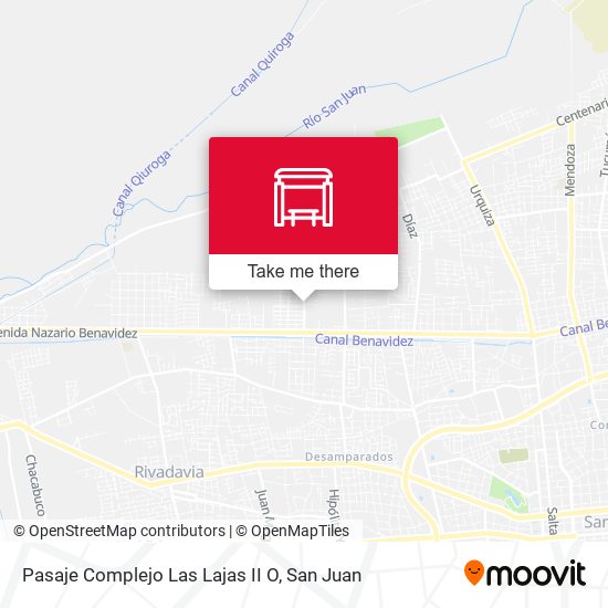 Pasaje Complejo Las Lajas II O map