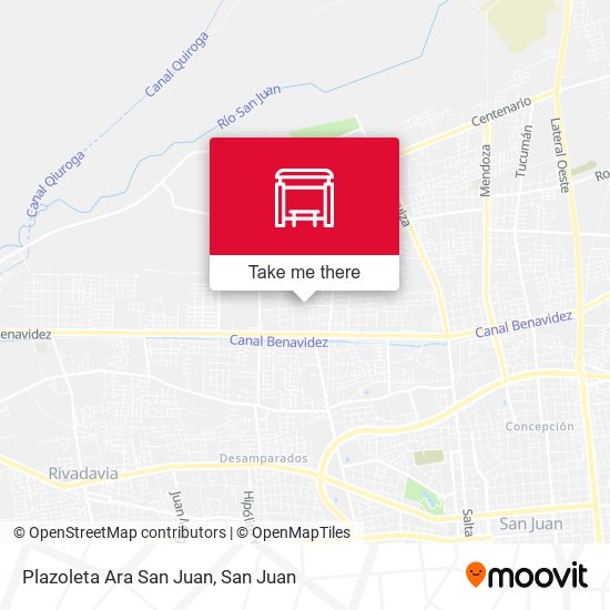 Plazoleta Ara San Juan map