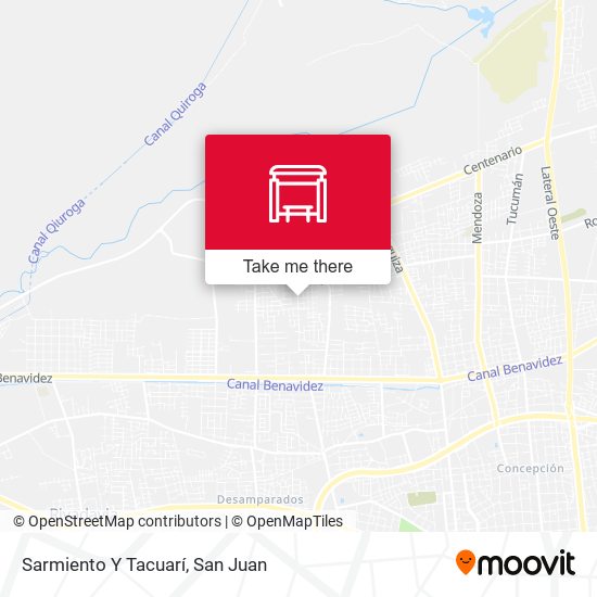 Sarmiento Y Tacuarí map