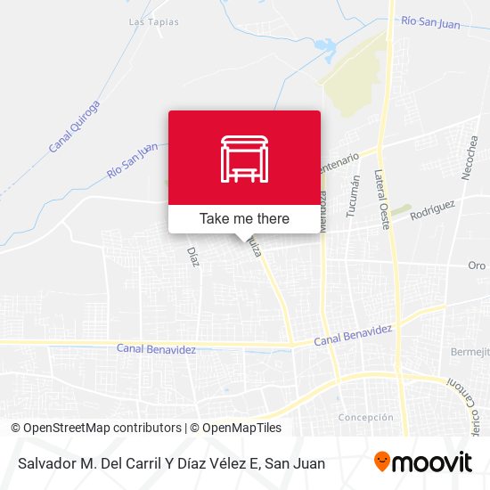 Salvador M. Del Carril Y Díaz Vélez E map