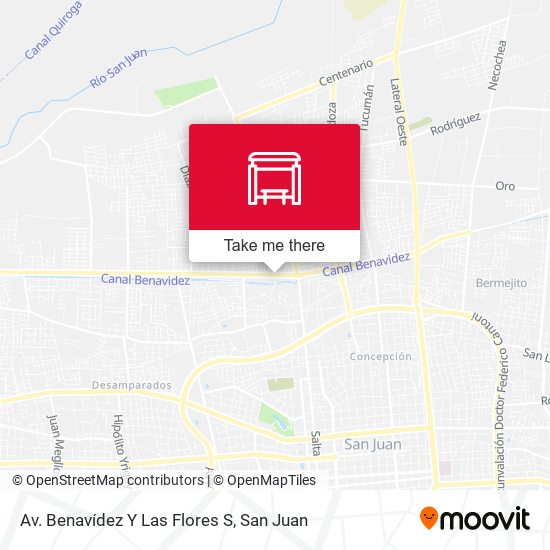 Av. Benavídez Y Las Flores S map