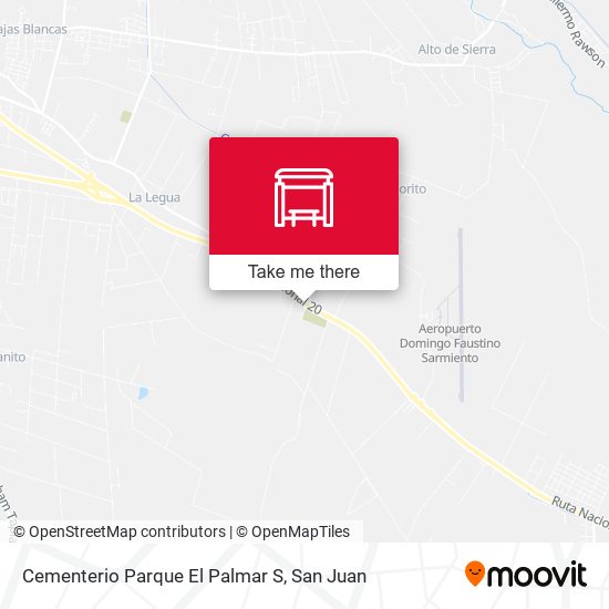 Mapa de Cementerio Parque El Palmar S