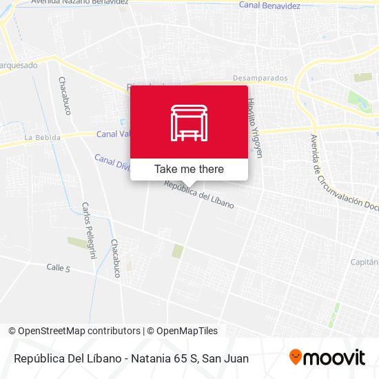 República Del Líbano - Natania 65 S map