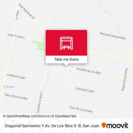 Diagonal Sarmiento Y Av. De Los Ríos S -B map