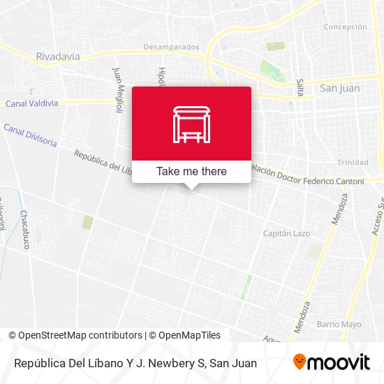 República Del Líbano Y J. Newbery S map