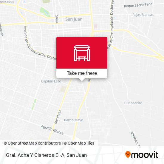 Gral. Acha Y Cisneros E -A map
