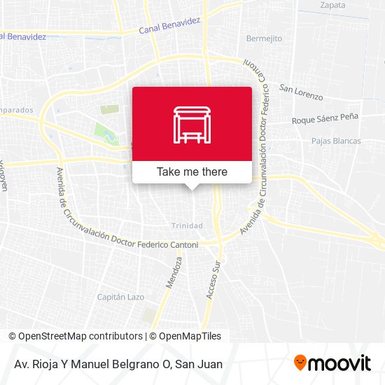 Av. Rioja Y Manuel Belgrano O map