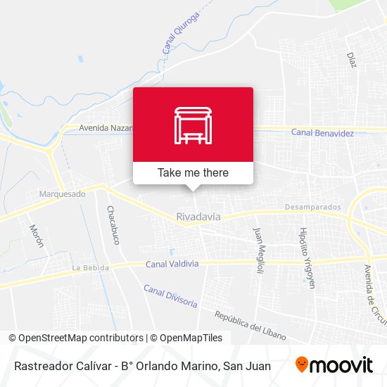 Mapa de Rastreador Calívar - B° Orlando Marino